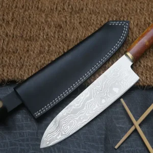 12" Handmade Damascus Stainless Steel Chef Knife Galaxy Gold Handle, VG 72 Layer Cooking Knife