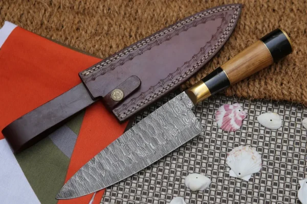 13-handmade-santoku-damascus-chef-knife-buffalo-horn-with-olive-wood-handle