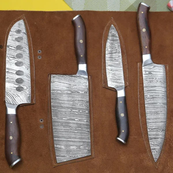 4-piece-handmade-chef-set-damascus-steel-knife-kitchen-with-leather-cover